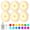 Cool Light, variant on HEEYCEM Puck Lights with Remote, 13 RGB Colors LED Under Cabinet Light, Rechargeable Battery Operated Under Cabinet Lighting Tap Lights, Stick on Lights with Dimmer and Timer(6 Pack)