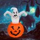 thumbnail image 2 of Linterna de calabaza Macarena Inflable 1.8 metros con luces LED, 2 of 7