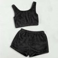 thumbnail image 1 of MKLEKYY Conjunto Casual De Dos Piezas Para Mujer, Camiseta Sin Mangas Y Pantalones Cortos De Color Liso, Ropa De Dormir Cómoda Y Ropa De Estar Por Casa., 1 of 3