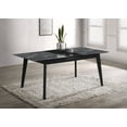 thumbnail image 2 of Crestmont 78-inch Extension Dining Table Black Faux Marble, 2 of 11
