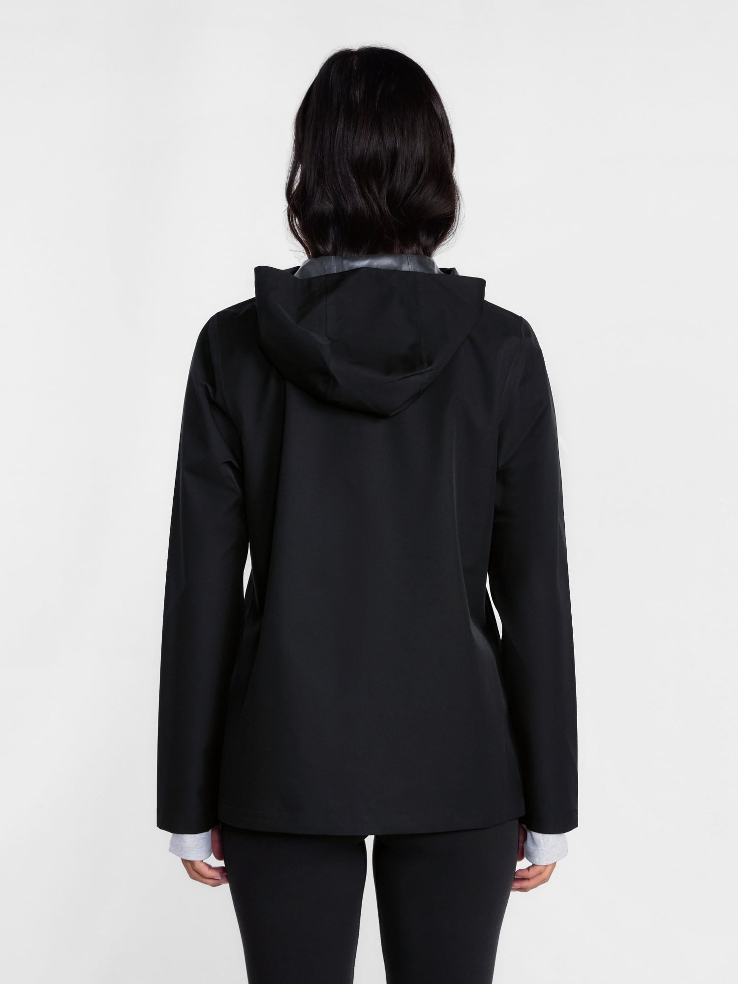 Ozark Trail Women's and Women's Plus Asymmetrical Zip Rain Jacket, Sizes XS-3X