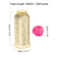 thumbnail image 2 of Uxcell Polyester Embroidery Thread and Thread Spools Savers Kit, Khaki Pink, 2 of 6