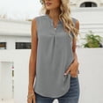 thumbnail image 2 of Moxiu Tank Tops Women 2023,Tank Top for Women Keyhole V Neck Sleeveless Summer Casual Loose Fit Business Cute Basic Shirt Blouse, 2 of 6