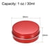 thumbnail image 2 of Latas Redondas Aluminio, Contenedores Tapa Metal con Tornillo Estaño 1oz / 30ml-rojo (12 piezas), 2 of 5