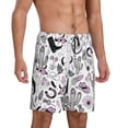 thumbnail image 2 of Balery Cowboy Pantalones cortos de pijama de punto de algodón para hombre con cinturilla y bolsillos-Large, 2 of 6