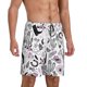 thumbnail image 2 of Balery Cowboy Pantalones cortos de pijama de punto de algodón para hombre con cinturilla y bolsillos-3X-Large, 2 of 6