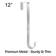 thumbnail image 3 of 2pcs 12 In Wreath Hanger - Metal Wreath Holder - Door Hook for Xmas Easter Spring Wreath - Front Door Hanger Nickel, 3 of 8