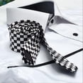 thumbnail image 2 of para Hombre en Blanco Y Negro, de 2 Pulgadas, Informal, Formal, Genial. Salvador Blanco y negro, 2 of 7