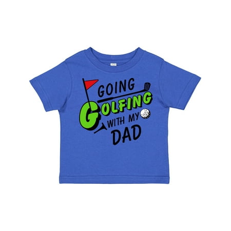 

Inktastic Going Golfing with My Dad- Kids Golf Gift Toddler Boy or Toddler Girl T-Shirt