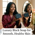 thumbnail image 3 of (Pack of 1) Back2Naturalness African Black Soap Bar Eucalyptus +  Peppermint For All Skin Types Cleanser with Shea Butter 4 oz, 3 of 14