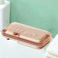 thumbnail image 5 of Nrmrqz Soap Dishes 2-Compartment Soap Box – Double Storage Bathroom Organizer Travel Soap Case, 5 of 6