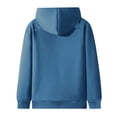thumbnail image 3 of Plain Basic Fleece Lined Zip Up Hoodies for Women Winter Long Sleeve Thick Hooded Sweatshirt with Pockets Jacket Coat, 3 of 6
