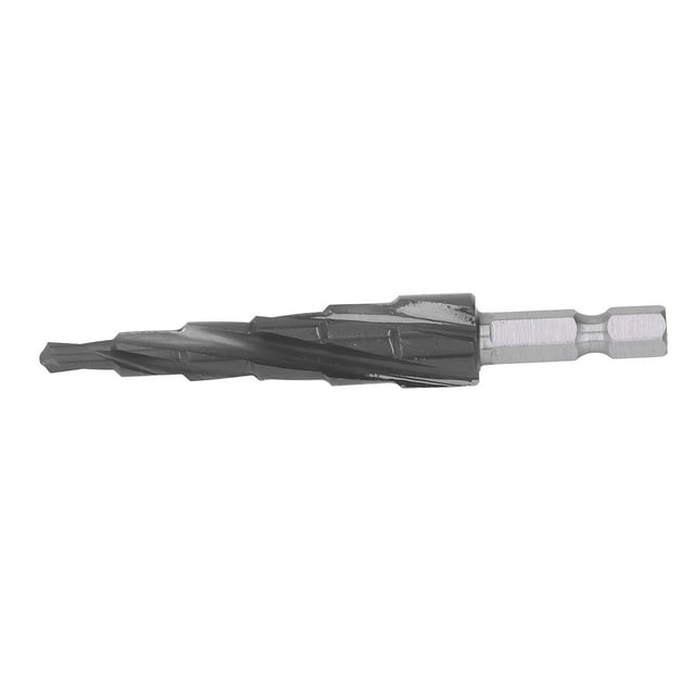 Step Drill Bit, M35 HSS And Cobalt High Cutting Speed Wide Application Drill Cone Bit Multiple Hole Punch Sizes 4 Flute For Stainless Steel
