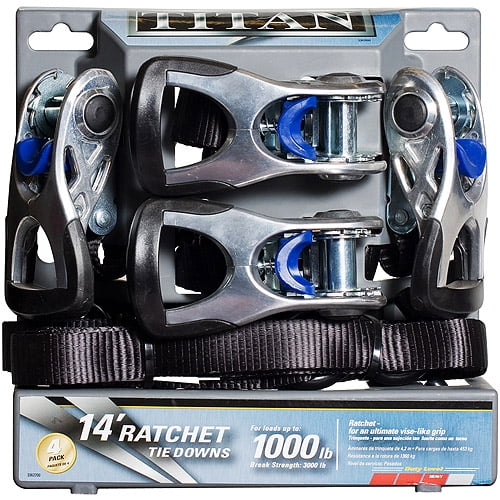 Reese Carry Power Titan Ratchet, 4Pack