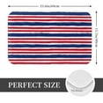 thumbnail image 2 of Sikiie USA Colors Stripes Print Flannel Anti-slip Floor Mat 16x24in, Thickened Dustproof Entrance Door Mat Floor Mat for Kitchen, Bathroom, Laundry Room, 2 of 7