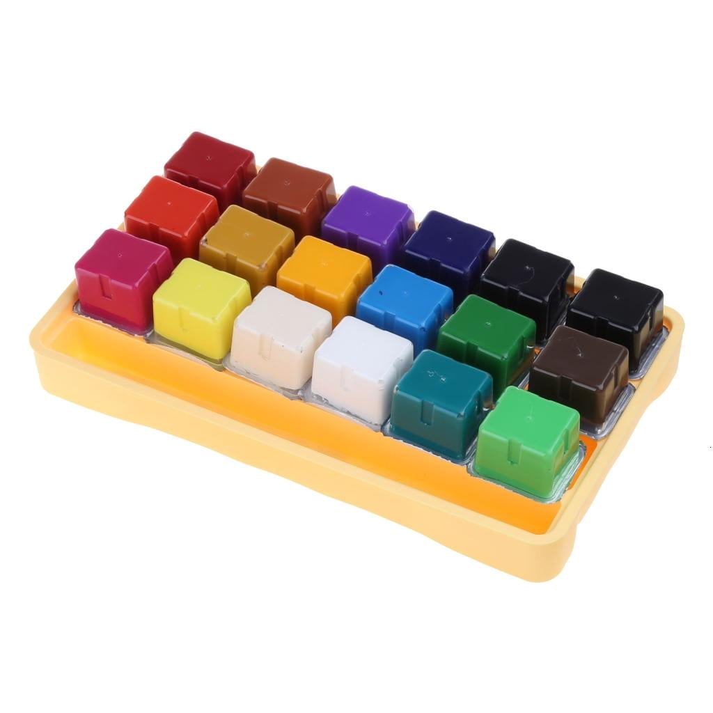 Giaone Vibrant Gouache Watercolor Paint for Case with Palette 30 ml for Child 18C