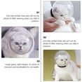 thumbnail image 5 of 1Pc Collier Respirant Chat Anti-Morsure Collier Couvre-Chef pour Animaux de Compagnie Collier de Protection Blanc, 5 of 5