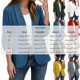 thumbnail image 3 of Mifsaly Summer Blazers for Women Lightweight Hawl Collar Ruched 3/4 Sleeve Blazer Jackets Open Front Work Office Business Casual Suit Jacket White,L, 3 of 8