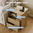 thumbnail image 5 of Bedside Table Nightstand with Bedside Storage, Bedroom Side Table and Organizer, Functional and Fluted Nightstand, for Bedroom, Living Room, Home Office, 5 of 9