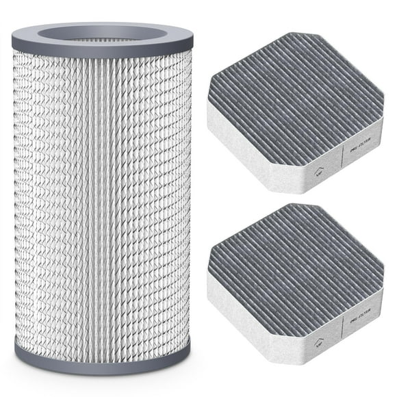 Ensemble de 3 Filtres de Remplacement pour Purificateur d'Air Molekule, 1 Filtre Peco et 2 Pré-Filtres, Haute Efficacité Activée