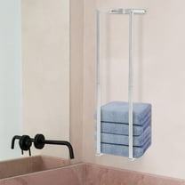 Towel Storage Wall Mounted Bath Towel Holder for Folded Large Towel Washcloths, Bathroom Organizer Towel Rack for Bathroom