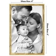 thumbnail image 3 of Americanflat 4x6 Picture Frame with Shatter-Resistant Glass Metal Bamboo Style Molding Elegant Gallery - Gold, 3 of 9