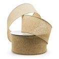 thumbnail image 1 of Cinta decorativa CT CRAFT LLC, con alambre de arpillera, 7,5 cm x 18 m, color natural, 1 of 5