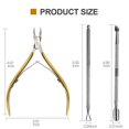 thumbnail image 1 of Cuticle Pusher Remover Kit,Stainless Steel Cuticle Nipper Double Ended Cuticle Pusher, 1 of 4