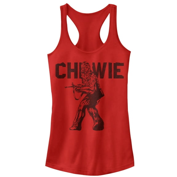 Junior's Star Wars The Last Jedi Chewie Racerback Tank Top Scarlet 2X Large