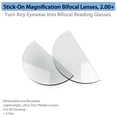 thumbnail image 5 of Lentes bifocales de aumento adherente, 2.00+ Tv Time Direct SORBL200, 5 of 5