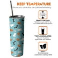 thumbnail image 6 of Halloween Bat 20oz Skinny Tumbler with Straw - Spooky Darkness Design Insulated Cup, 6 of 7