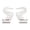 White, variant on 2Pc Stainless Steel Easel Canvas Holder Clips, Multi-hole Adjustable Painting Board Fastener Clamps, Wood Easel Mount Canvas Securing Clips, Artist Drawing Accessory Canvas Fixing Clamps