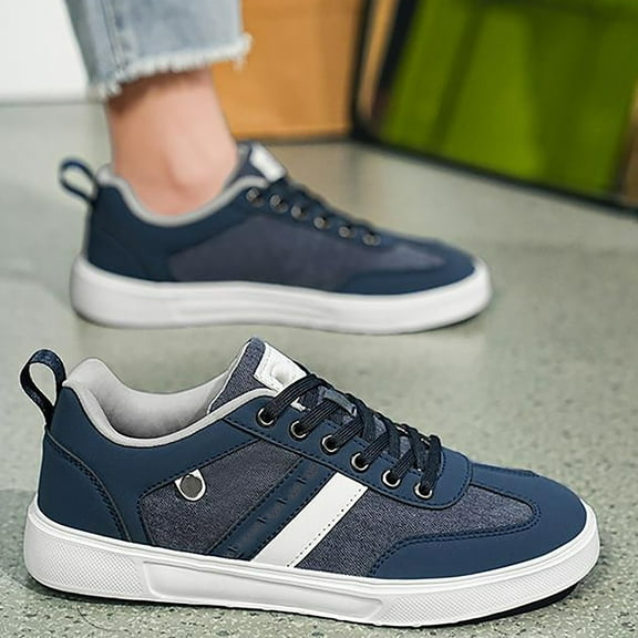 LIJCC Wedge Shoes for Men Women Non Slip Low Top Cushion Fashion Canvas Sneakers Lace Up Hidden Heel Casual Slip On Shoes Waterproof Walking Shoes