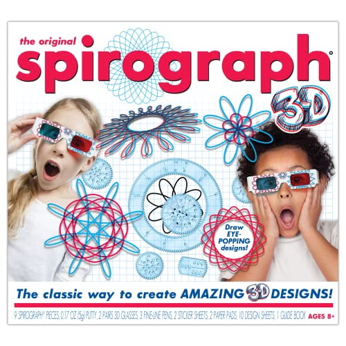Spirograph 3D - la Façon Classique de Faire des Designs 3D Étonnants - Voir Vos Dessins Pop de la Page! - Âges 8 +
