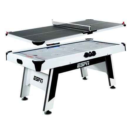 ESPN 72 in Air Hockey and Table Tennis Table  Combo Game Set  Accessories Included