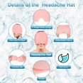 thumbnail image 3 of Gorro para migraña (rosa), gel para alivio de migraña de 180°, mascarilla reutilizable para migraña y dolor de cabeza, gorro para aliviar el dolor de cabeza para migrañas y alivio de tensión, 3 of 5