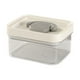 thumbnail image 2 of Recipiente hermético para alimentos (1 unidad), tarro de cocina de 12,8 x 10,4 x 6,9 cm, caja grande de plástico sellada de 2,8 L para organizar harina, granos y té (blanco)., 2 of 9