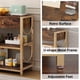 thumbnail image 5 of Consola mesa con cajones y 3 niveles almacenamiento estantes - sofa mesa para sala de estar, entrada, behind couch, hallway, foyer, dormitorio, kitchen (rustic brown), 5 of 7