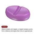 thumbnail image 4 of Uxcell Magnetic Pin Cushion with 100pcs Plastic Head Pins, Magnetic Pins Holder Purple, 4 of 6