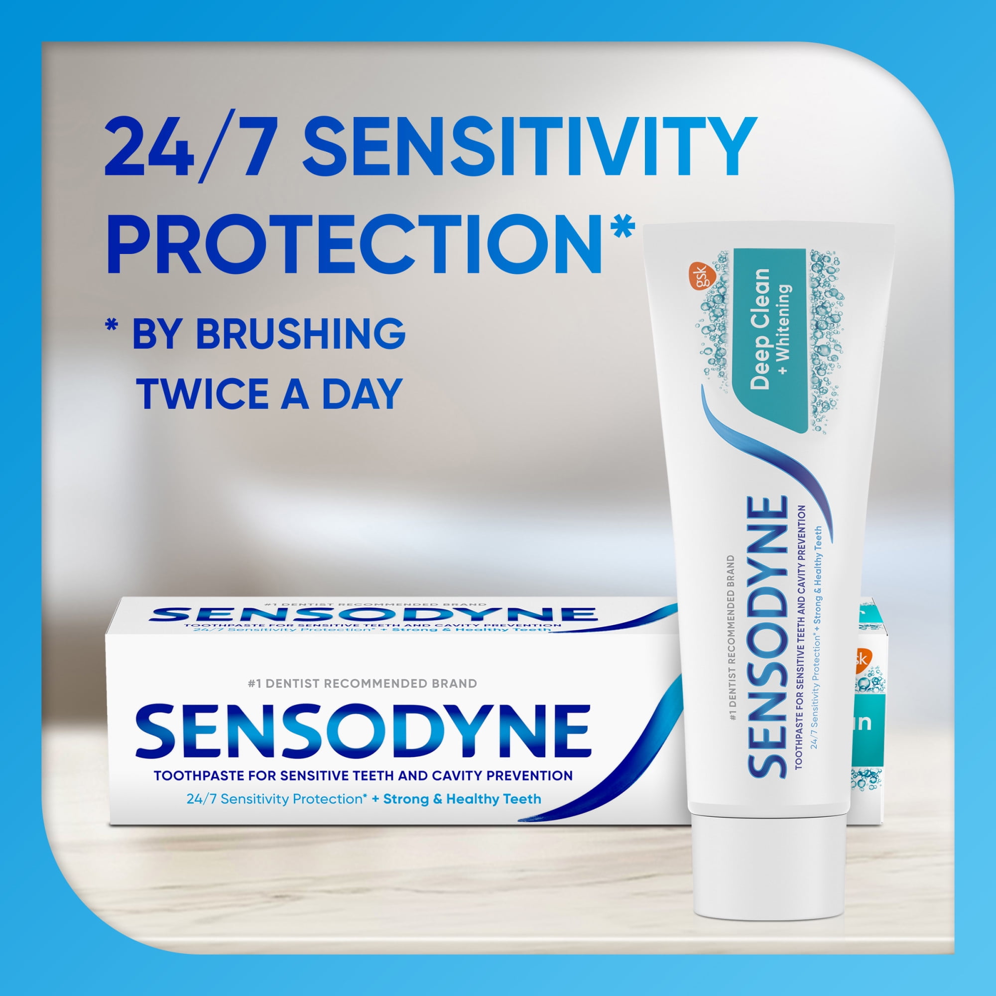Sensodyne Deep Clean Whitening Sensitive Toothpaste, 4 Oz