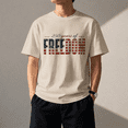 thumbnail image 3 of 250 Years of Freedom Patriotic USA Graphic T-Shirt for Men & Women, Vintage American Flag Independence Tee, 3 of 6