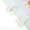 thumbnail image 5 of Unique Bargains 1 Pair Shoelace Charms Embroidered Butterflies Fashion Shoe Accessories Green, 5 of 5