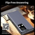 thumbnail image 4 of for Samsung Galaxy Z Fold 6 Case Smart Clear View, Slim Design Wallet Leather Anti-Scratch Shockproof Phone Case, Card Holder Pocket Cover For Samsung Galaxy Z Fold 6 Smart View,Purple, 4 of 7