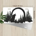 thumbnail image 2 of License Plate, Howling Wolf in Forest Decorative Front,Personalized Stainless Steel License Plate Cover For Men Women,12.2" X 6.2", 2 of 6
