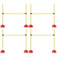 thumbnail image 1 of Adjustable Dog Agility Training Set - 4 PCS Yellow Obstacle Course with Portable Bag | Backyard & Park Fun for All Skill Levels, 1 of 7