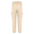 thumbnail image 5 of Hurxie Boys Baggy Cargos Casual Drawstring Joggers Tapered Pants Beige,5 Year, 5 of 7