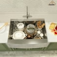 thumbnail image 5 of CASAINC 30 in. Farmhouse/Apron-Front Single Bowl 18 Gauge Brushed Stainless Steel Workstation Kitchen Sink with Accessories, 5 of 11