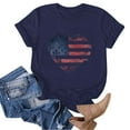thumbnail image 5 of ORT 4th of July Shirts Women American Flag T Shirts Patriotic Shirts for Women American Flag Shirt(Z4-Navy,XL), 5 of 5