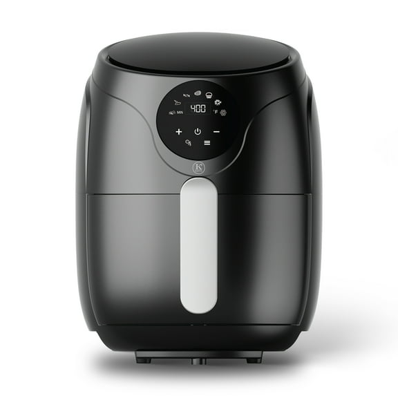 Kitchen Elite 2.5 Qt Digital Air Fryer, Kitchen Countertop Nonstick Basket Oven, Black