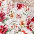 thumbnail image 5 of Tiijoy Big Girls Floral Smocked Sleeveless Dress Summer Ruffle Tiered Dress, Sizes 7-8, 5 of 8